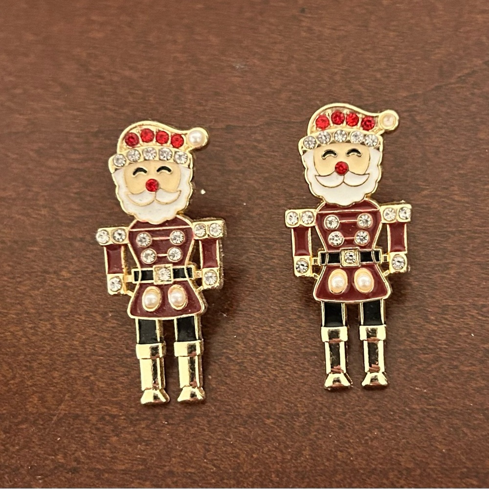 Festive Santa Claus Earrings